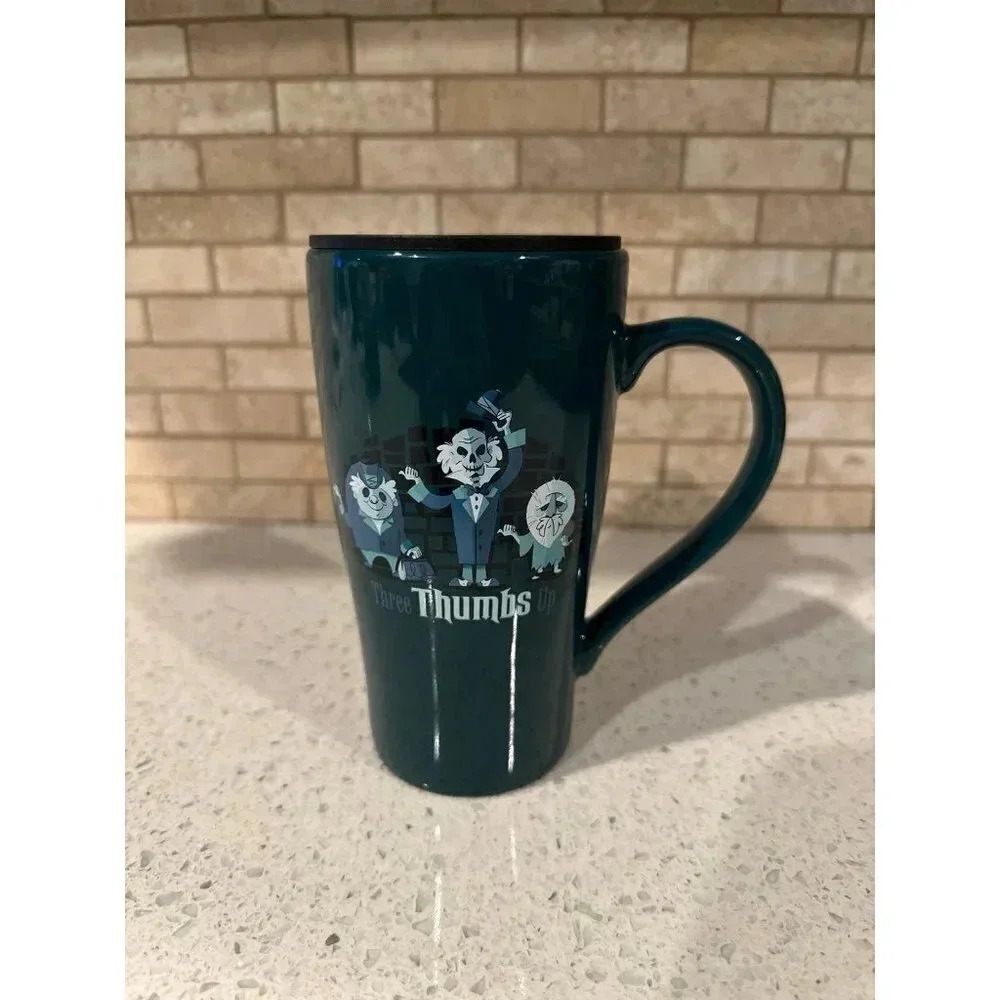 Disney Parks Haunted Mansion Hitchiking Ghosts Three Thumbs Up‎ TO GO tumbler